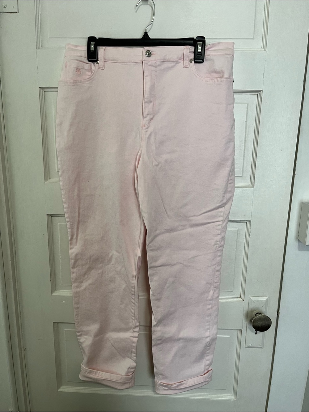 Gloria Vanderbilt Classic High-Rise Women’s Jeans in Light Pink 14
